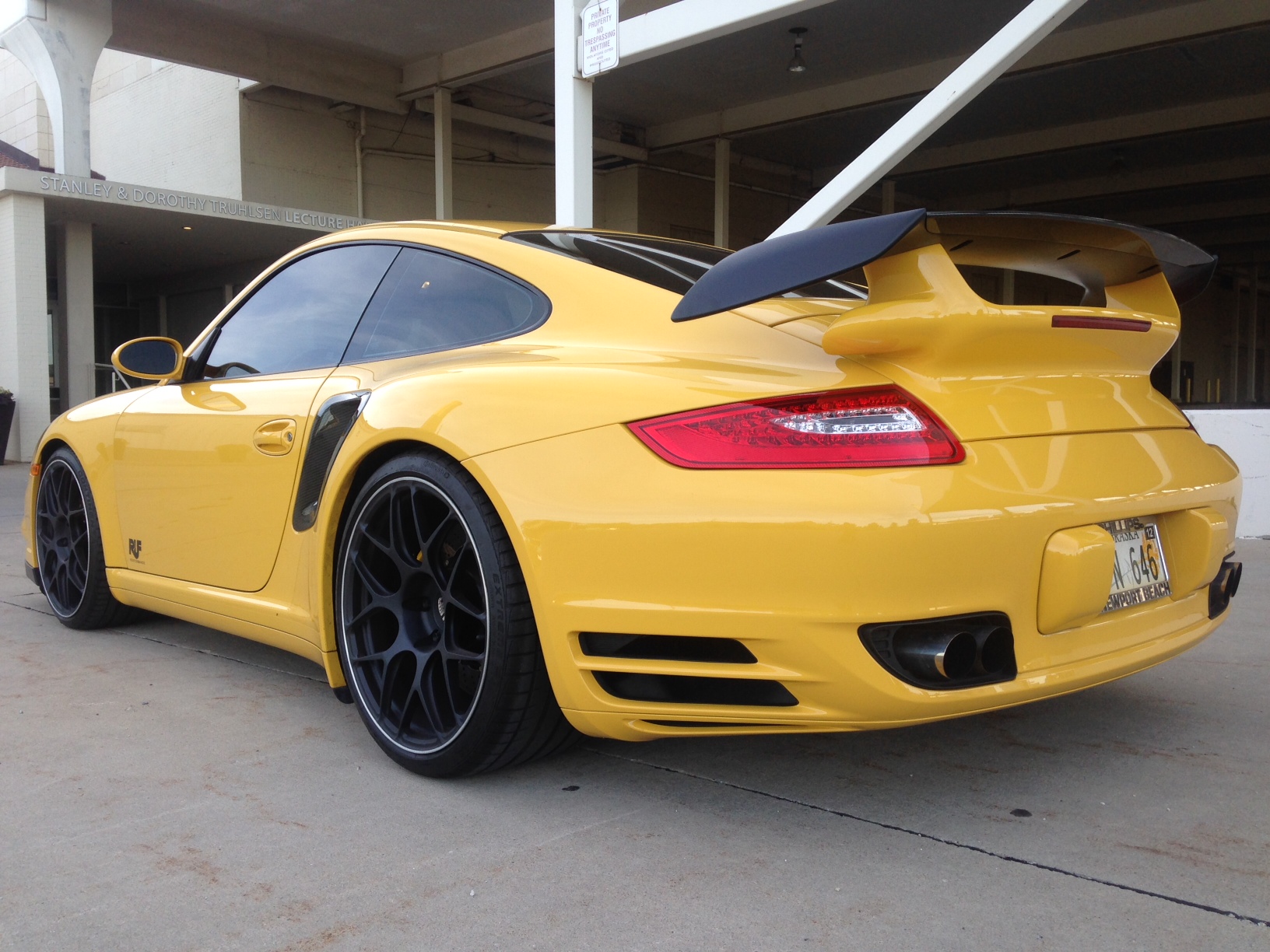 Porsche 997 Turbo with our 997 GT2 Wing.
