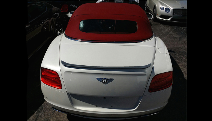 Bentley Continental GTC with Carbon Fiber Trunk Spoiler.