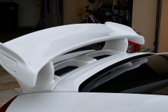 Close up of air intakes on our 997.2 GT3 Bolt On Wing.