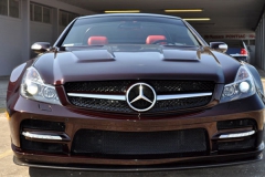 Mercedes SL500 with our Face Lift Headlights and BlackSeries Wide Body Kit.